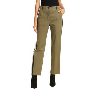 TWP Size 0 My Old Man's Chinos Dark Olive Stretch Cotton Twill Preppy